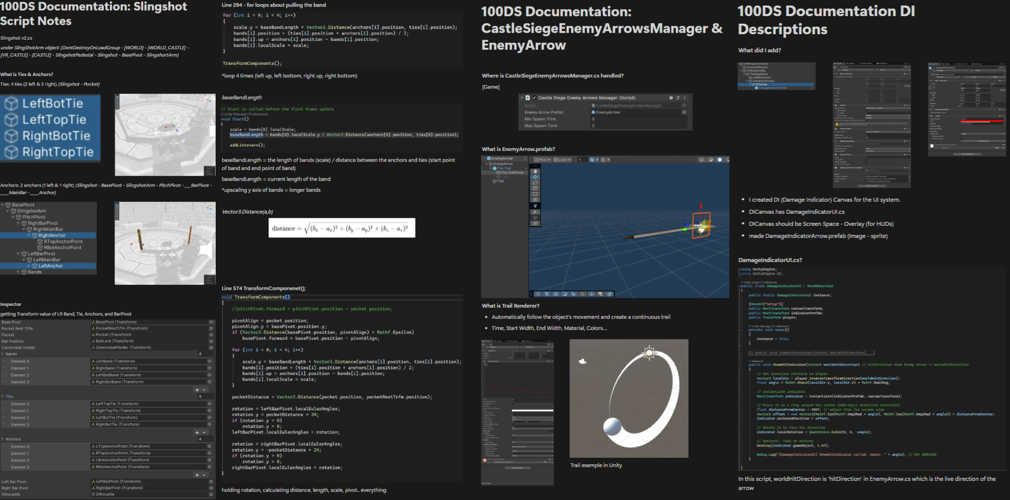 Internal developer documentation written for the 100 Day Siege team