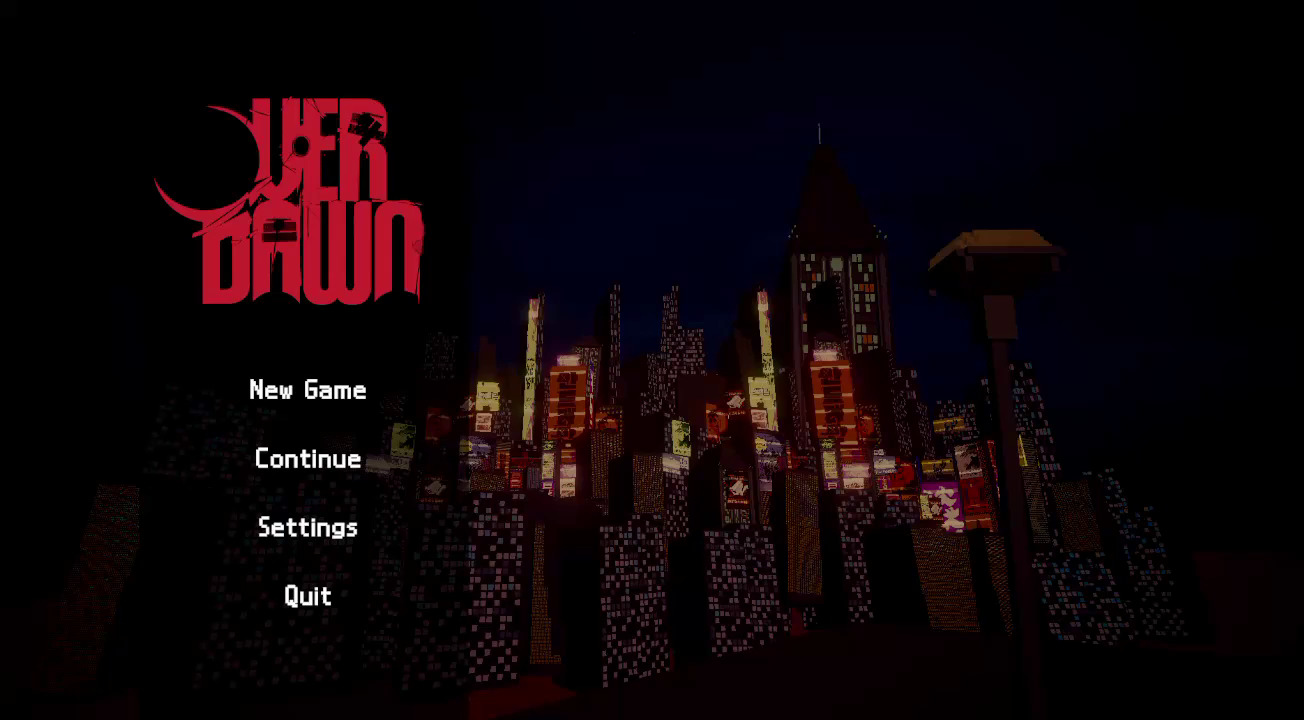 Overdawn main menu design