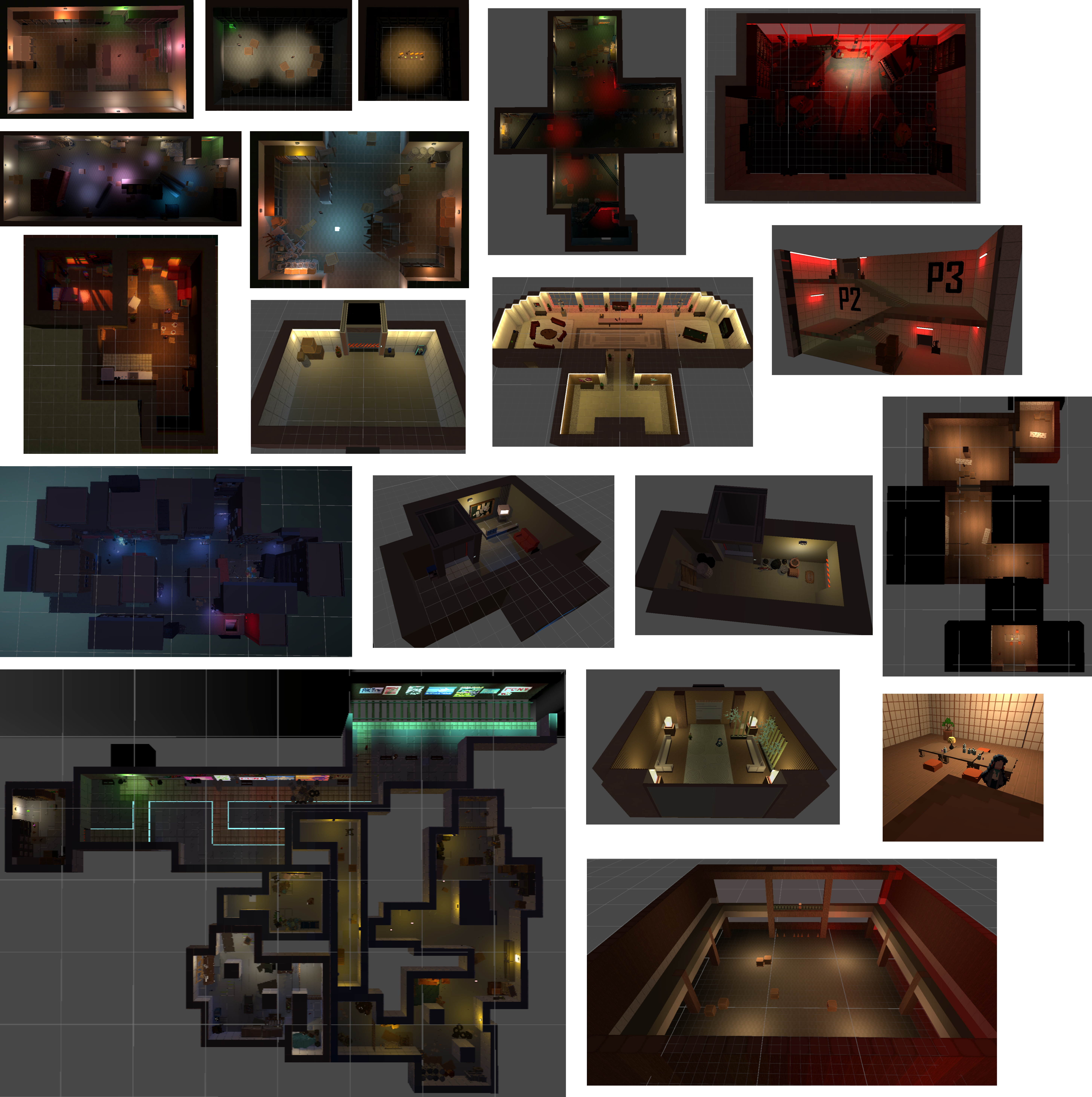 Level mock-ups and in-engine block-outs for Overdawn